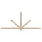 Ekena Millwork Kennewick Smooth Timber Gable Bracket, Douglas Fir, 108"W x 45"H x 3 1/2"D x 3 1/2"F, 10/12 Pitch GBW108X45X0404KEN00SDF - alternate 1